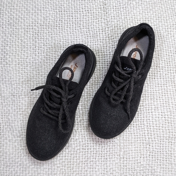 New Wool‎ JSport by Jambu Crane Wool Lace-Up Dark Grey Athletic Shoes Size 6.5 - Picture 1 of 7